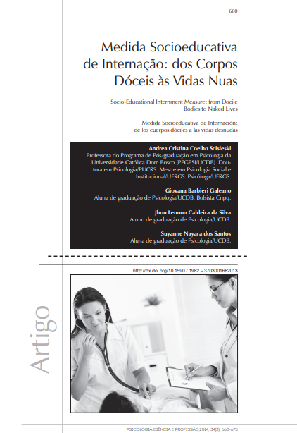 Medida Socioeducativa de Internação: dos Corpos Dóceis às Vidas Nuas