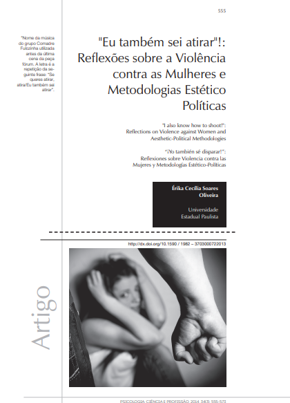 &quot;Eu também sei atirar&quot;!: Reflexões sobre a Violência contra as Mulheres e Metodologias Estético Políticas
