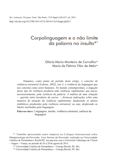 Corpolinguagem e o não limite da palavra no insulto
