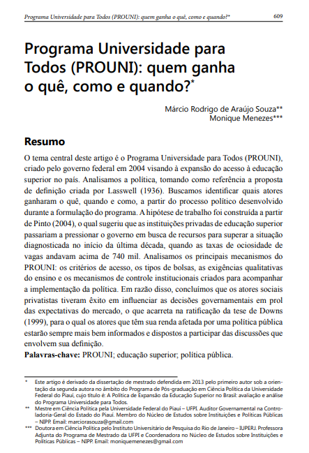 Programa Universidade para Todos (PROUNI): quem ganha o quê, como e quando?