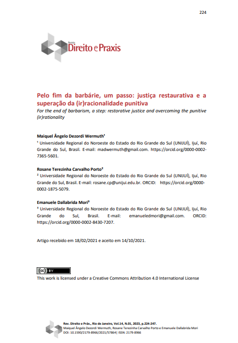Pelo fim da barbárie, um passo: justiça restaurativa e a superação da (ir)racionalidade punitiva