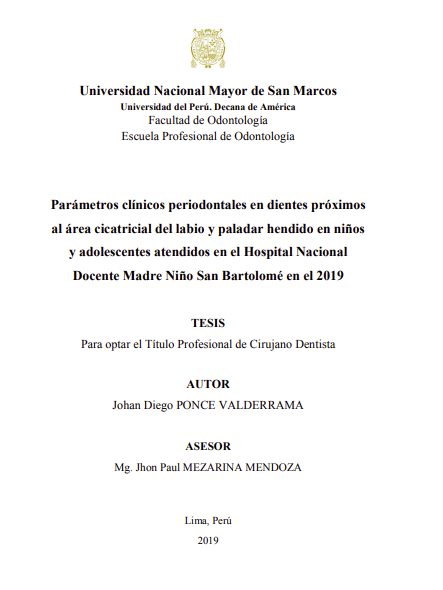 Parámetros clínicos Parámetros clínicos en niños y adolescentes