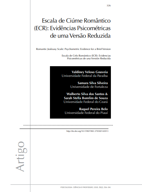 Escala de Ciúme Romântico (ECR): Evidências Psicométricas de uma Versão Reduzida