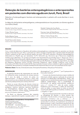 Detecção de bactérias enteropatogênicas e enteroparasitas em pacientes com diarreia aguda em Juruti, Pará, Brasil