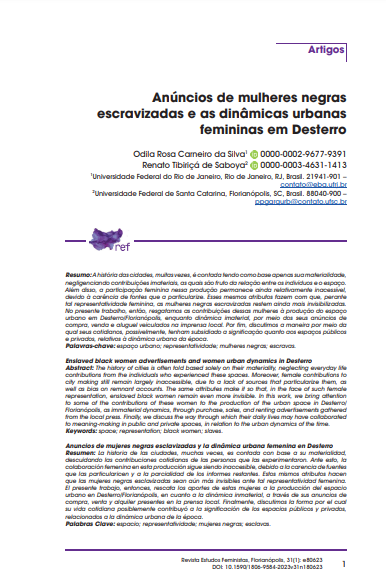 Anúncios de mulheres negras escravizadas e as dinâmicas urbanas femininas em Desterro
