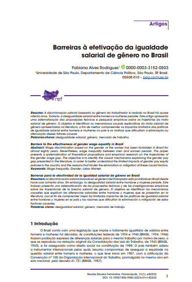Barreiras à efetivação da igualdade salarial de gênero no Brasil