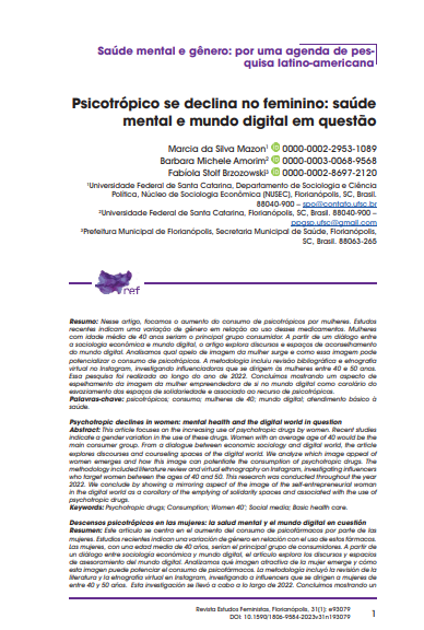 Psicotrópico se declina no feminino: saúde mental e mundo digital em questão