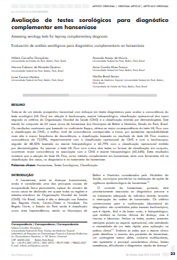Avaliação de testes sorológicos para diagnóstico complementar em hanseníase