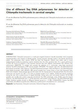 O uso de diferentes Taq DNA polimerases para a detecção de Chlamydia trachomatis em amostras cervicais