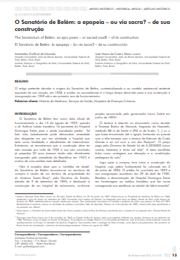 O Sanatório de Belém: a epopeia - ou via sacra? - de sua construção