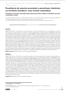 Prevalência de anemia associada a parasitoses intestinais no território brasileiro: uma revisão sistemática