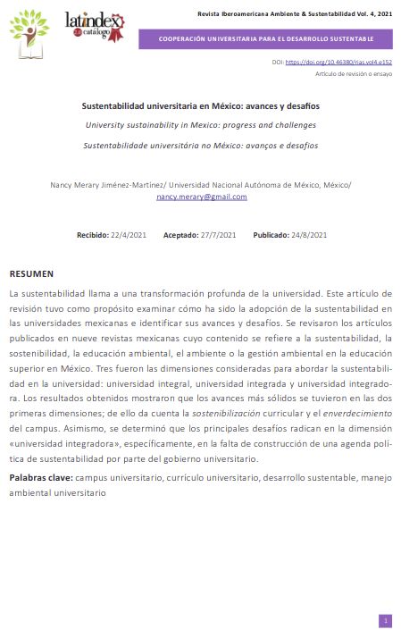 La sustentabilidad universitaria en México: avances y desafíos