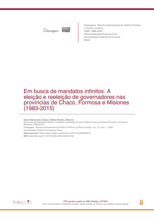 Em busca de mandatos infinitos. A eleição e reeleição de governadores nas províncias de Chaco, Formosa e Misiones (1983-2015)