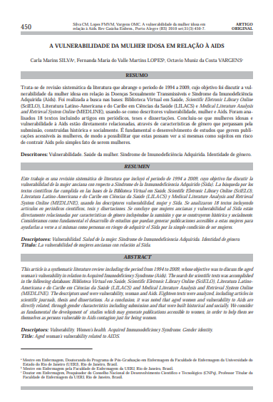 A vulnerabilidade da mulher idosa em relação à AIDS