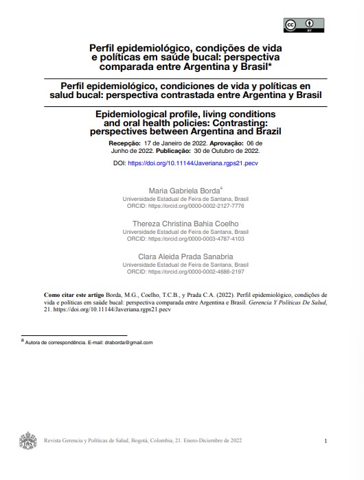 Perfil epidemiológico, condições de vida e políticas em saúde bucal: perspectiva comparada entre Argentina y Brasil