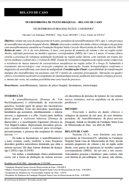 Neurofibroma de plexo braquial: relato de caso