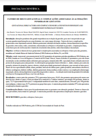 Fatores de risco gestacional e complicações associadas às alterações ponderais de gestantes