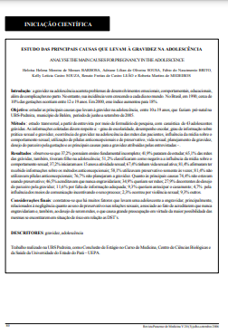 Estudo das principais causas que levam à gravidez na adolescência