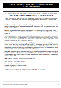 Soroprevalência de anticorpos anti-hav total em pacientes com hepatite crônica C em um hospital de referência da Amazônia Oriental