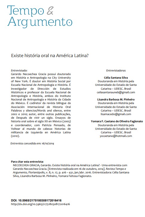 Existe história oral na América Latina?