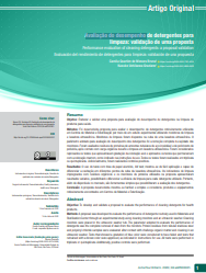 Evaluación del rendimiento de detergentes para limpieza: validación de una propuesta