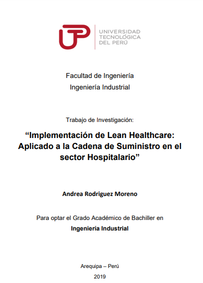 Implementación de Lean Healthcare: aplicado a la cadena de suministro en el sector hospitalario