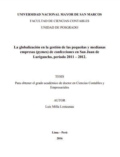 La globalización en la gestión de las pequeñas y medianas empresas