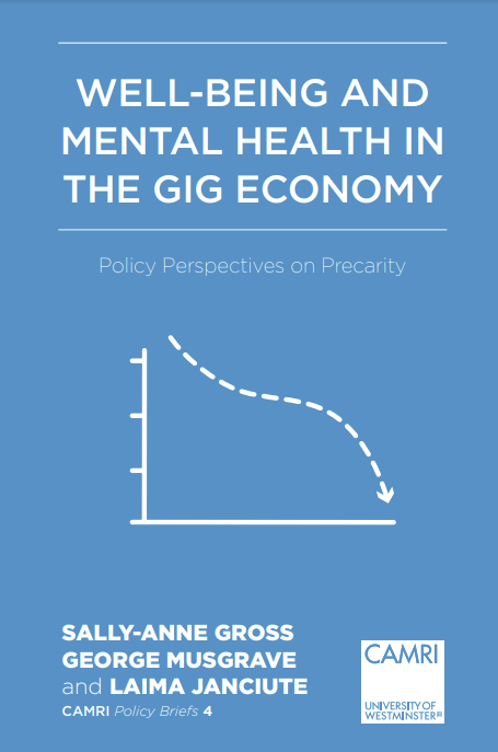 Well-Being and Mental Health in the Gig Economy