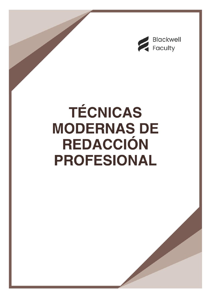 TÉCNICAS MODERNAS DE REDACCIÓN PROFESIONAL
