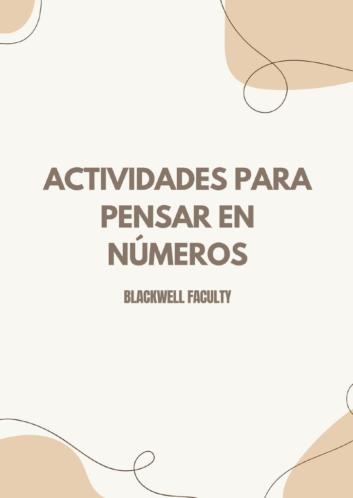 ACTIVIDADES PARA PENSAR EN NÚMEROS