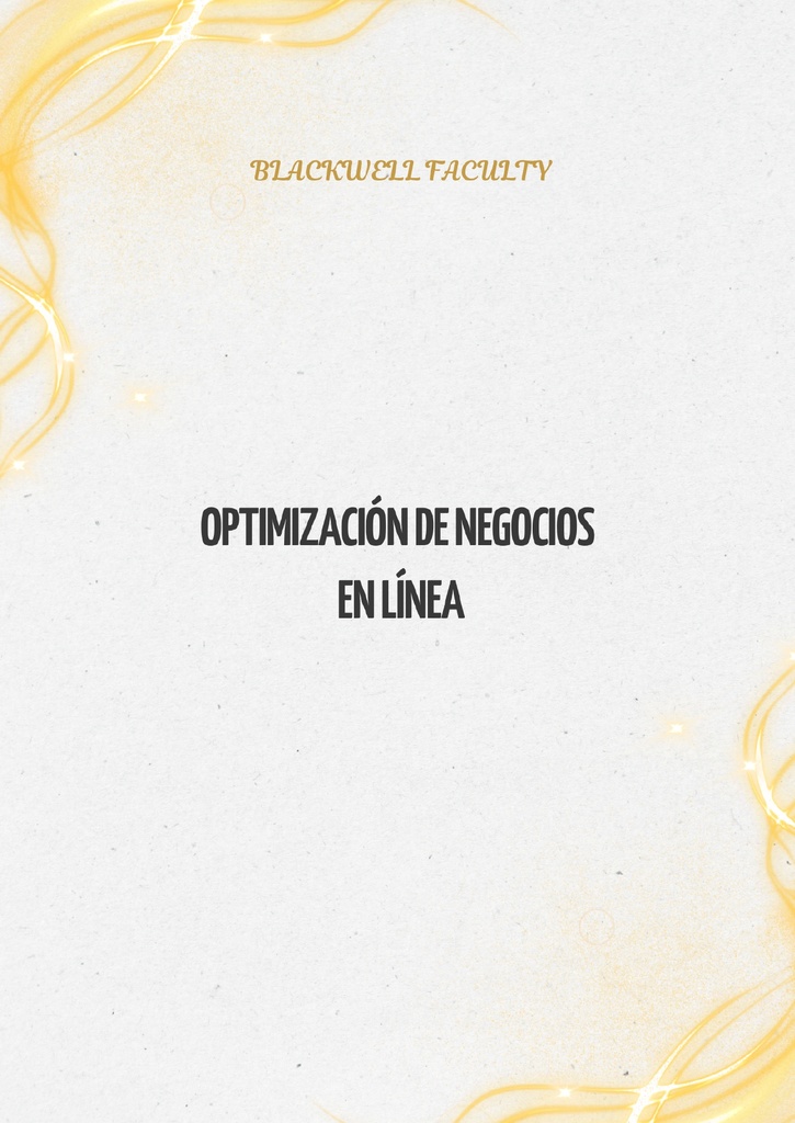 OPTIMIZACIÓN DE NEGOCIOS EN LÍNEA