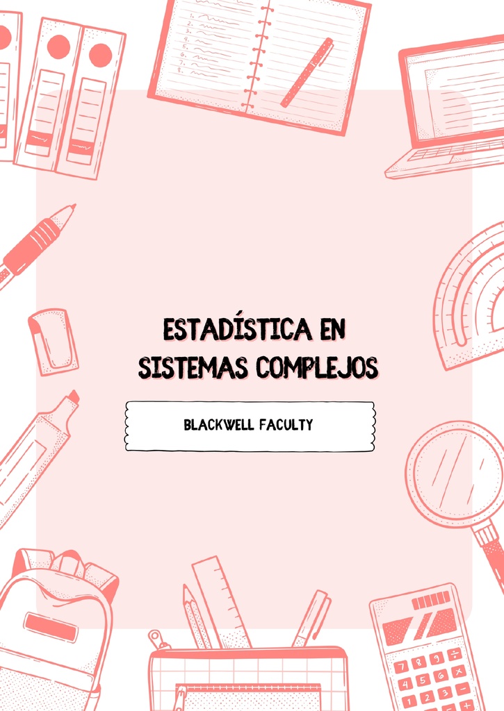 ESTADÍSTICA EN SISTEMAS COMPLEJOS