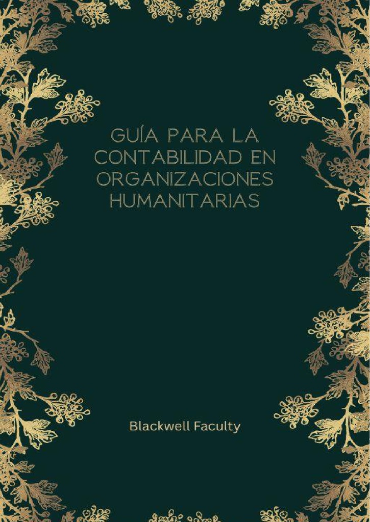 GUÍA PARA LA CONTABILIDAD EN ORGANIZACIONES HUMANITARIAS