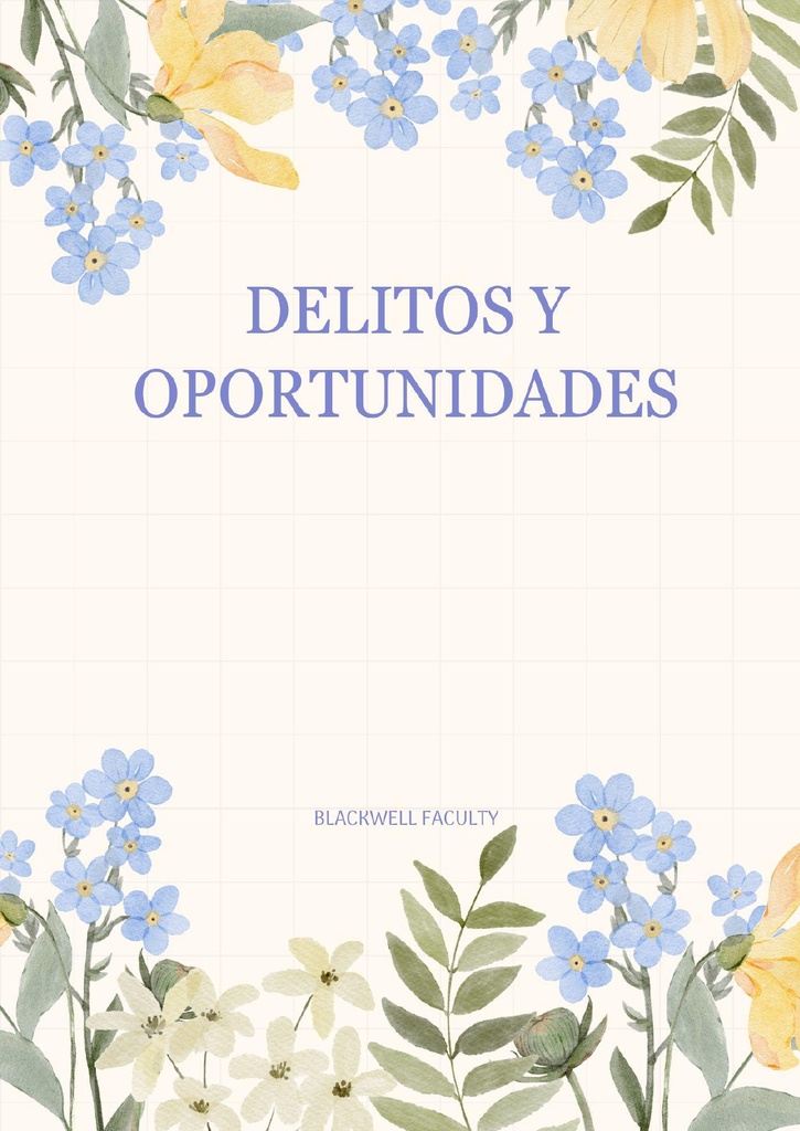DELITOS Y OPORTUNIDADES