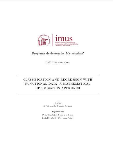 Classification and regression with functional data: a mathematical optimization approach.