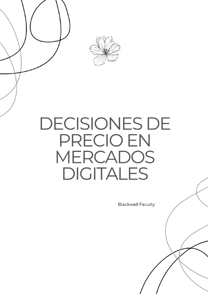 DECISIONES DE PRECIO EN MERCADOS DIGITALES