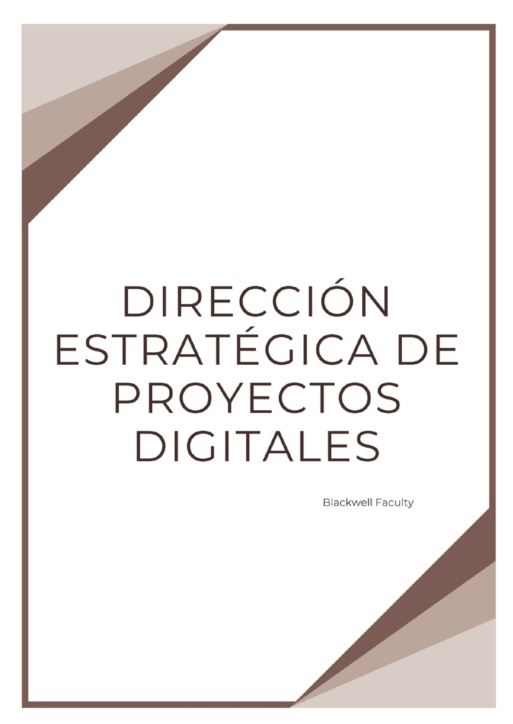 DIRECCIÓN ESTRATÉGICA DE PROYECTOS DIGITALES