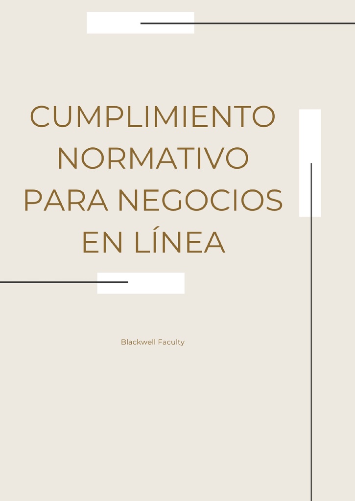 CUMPLIMIENTO NORMATIVO PARA NEGOCIOS EN LÍNEA