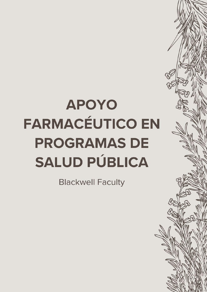 APOYO FARMACÉUTICO EN PROGRAMAS DE SALUD PÚBLICA