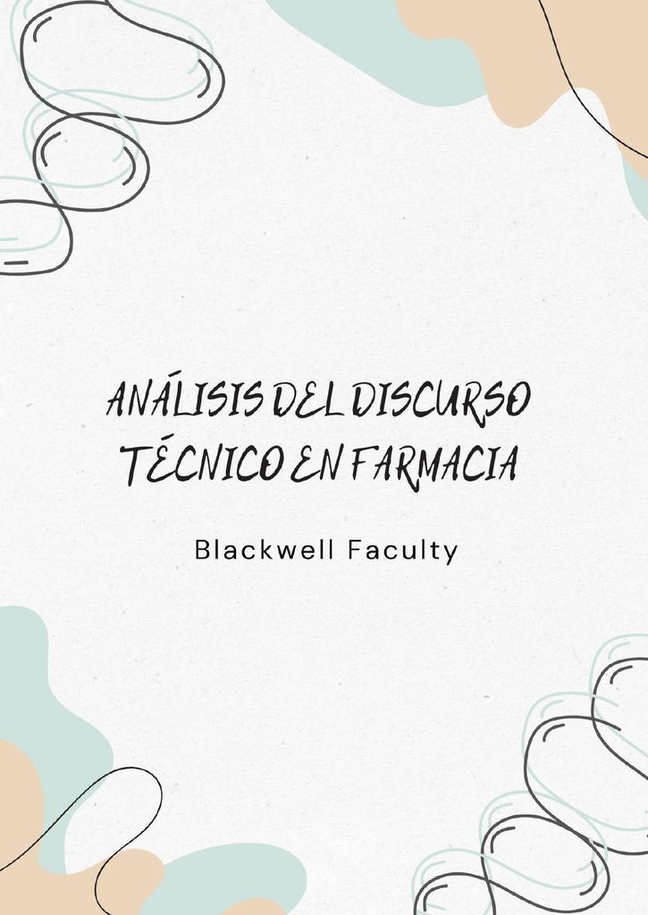 ANÁLISIS DEL DISCURSO TÉCNICO EN FARMACIA