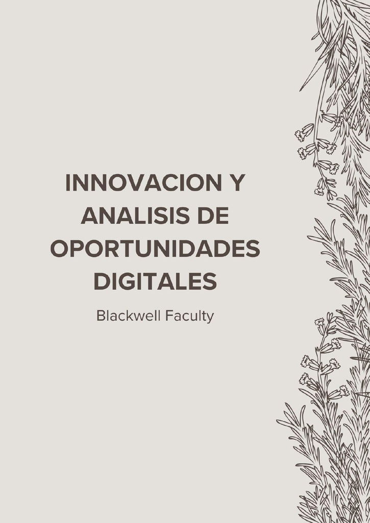 INNOVACION Y ANALISIS DE OPORTUNIDADES DIGITALES