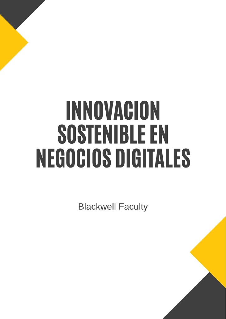 INNOVACION SOSTENIBLE EN NEGOCIOS DIGITALES