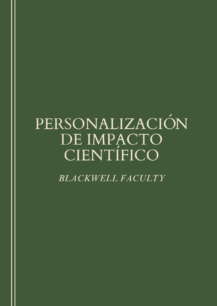 PERSONALIZACIÓN DE IMPACTO CIENTÍFICO