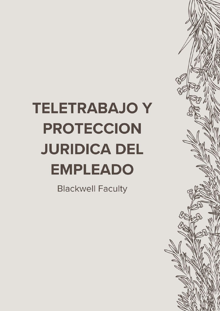 TELETRABAJO Y PROTECCION JURIDICA DEL EMPLEADO