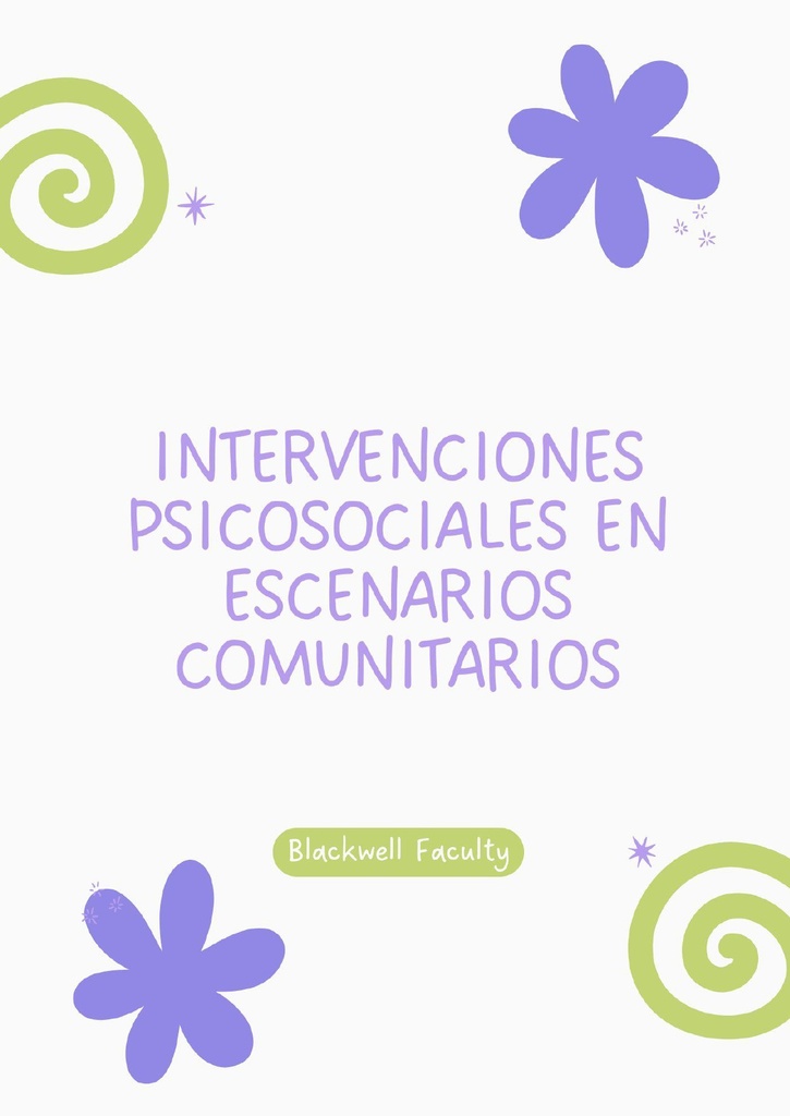 INTERVENCIONES PSICOSOCIALES EN ESCENARIOS COMUNITARIOS