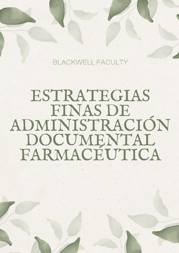 ESTRATEGIAS FINAS DE ADMINISTRACIÓN DOCUMENTAL FARMACÉUTICA