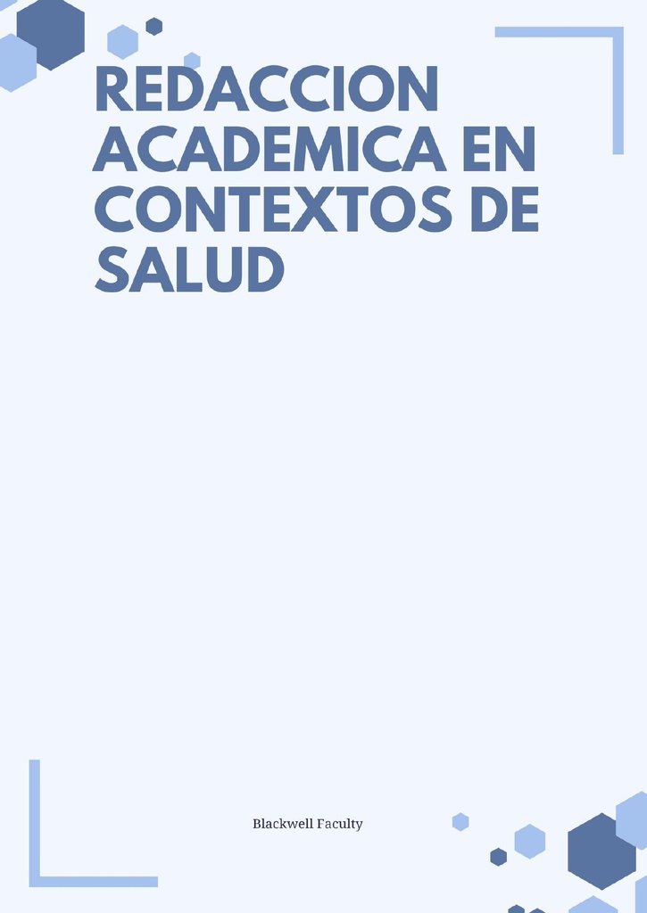 REDACCION ACADEMICA EN CONTEXTOS DE SALUD