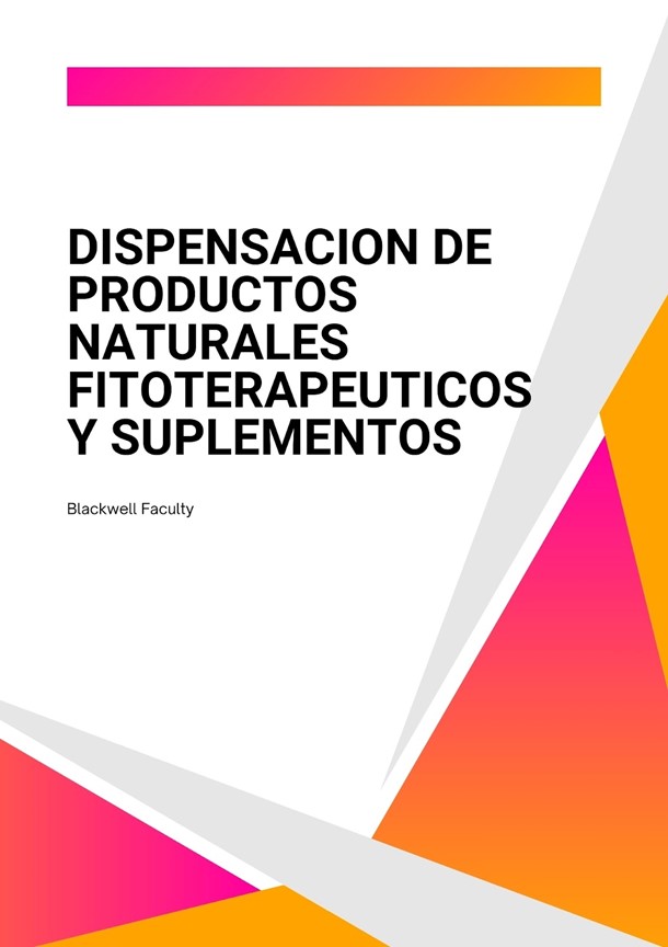 DISPENSACION DE PRODUCTOS NATURALES FITOTERAPEUTICOS Y SUPLEMENTOS