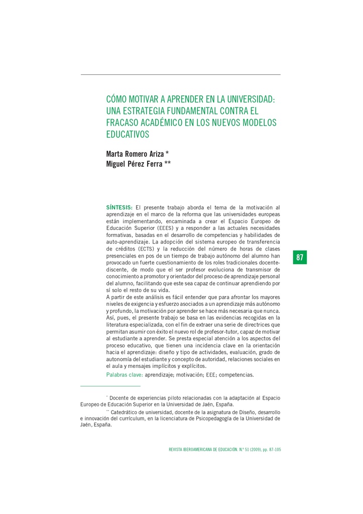 Cómo motivar a aprender en la universidad: una estrategia fundamental contra el fracaso académico en los nuevos modelos educativos