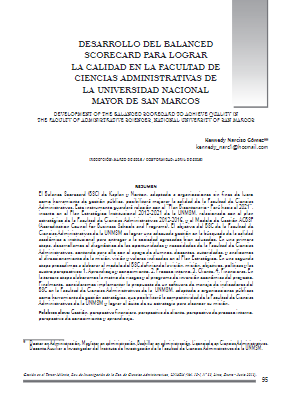 DESARROLLO DEL BALANCED SCORECARD